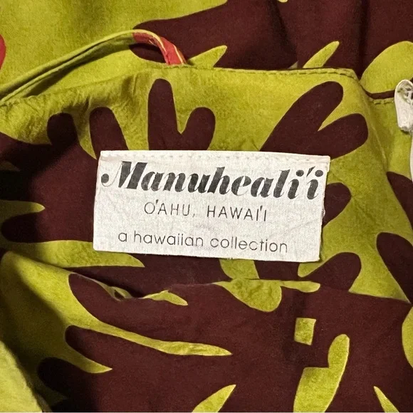 Manuhealii Green and Brown Sarong Swim Cover-Up - Picture 4 of 5